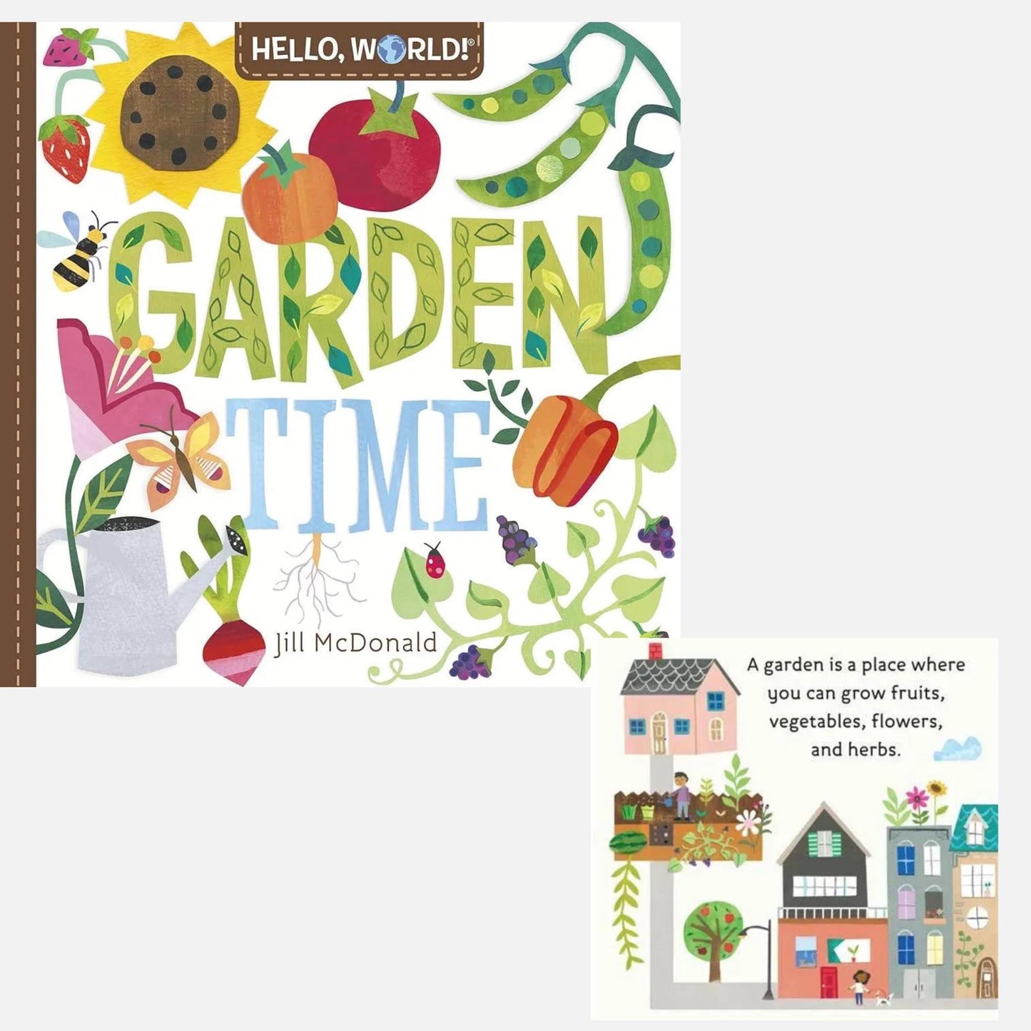 Garden Theme Baby Gift Box, Garden Tools Bamboo Angel Dear Outfit and more - Garden Baby Gift Set - Plant Mom Personalization Available - Hey Baby Box