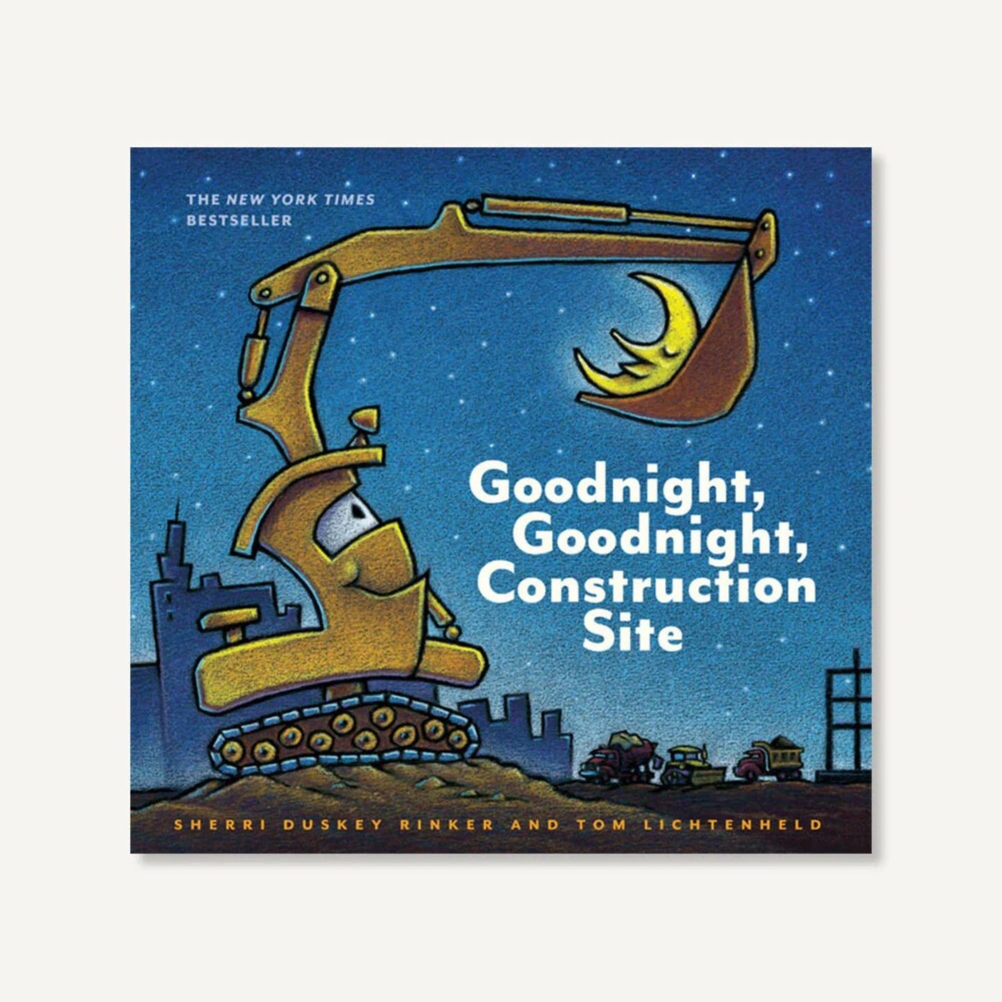 Goodnight Construction Site Book Baby Gift Box | Personalized Construction Themed Gift Box for Boys | Dump Truck Baby Shower Present - Hey Baby Box
