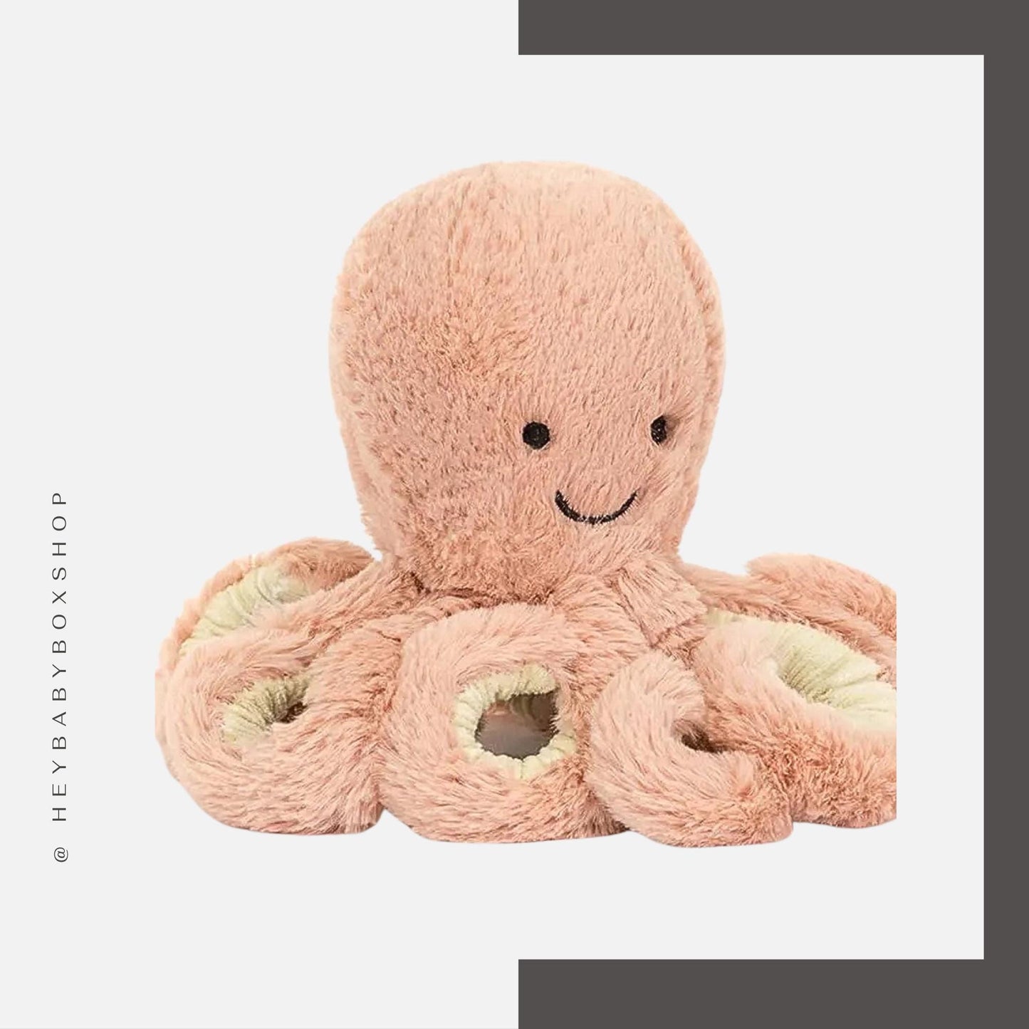 Ocean Baby Gift Box with Jellycat Octopus | Nautical Themed Newborn Gift Set | Baby Shower Present for Girls | Custom Sea Animal Plush Gift - Hey Baby Box