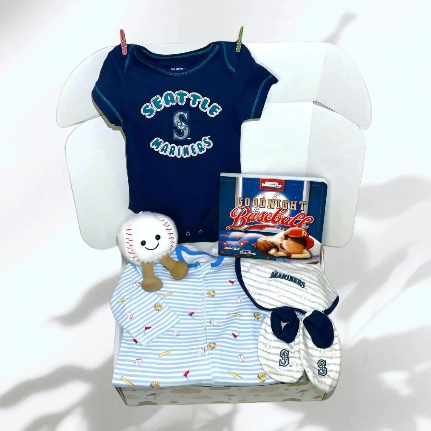 Seattle Mariners Baby Gift – MLB Mariners Baby Shower Gift - Hey Baby Box