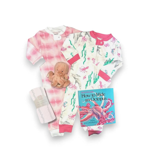 Ocean Baby Gift Box with Jellycat Odell Octopus - Hey Baby Box