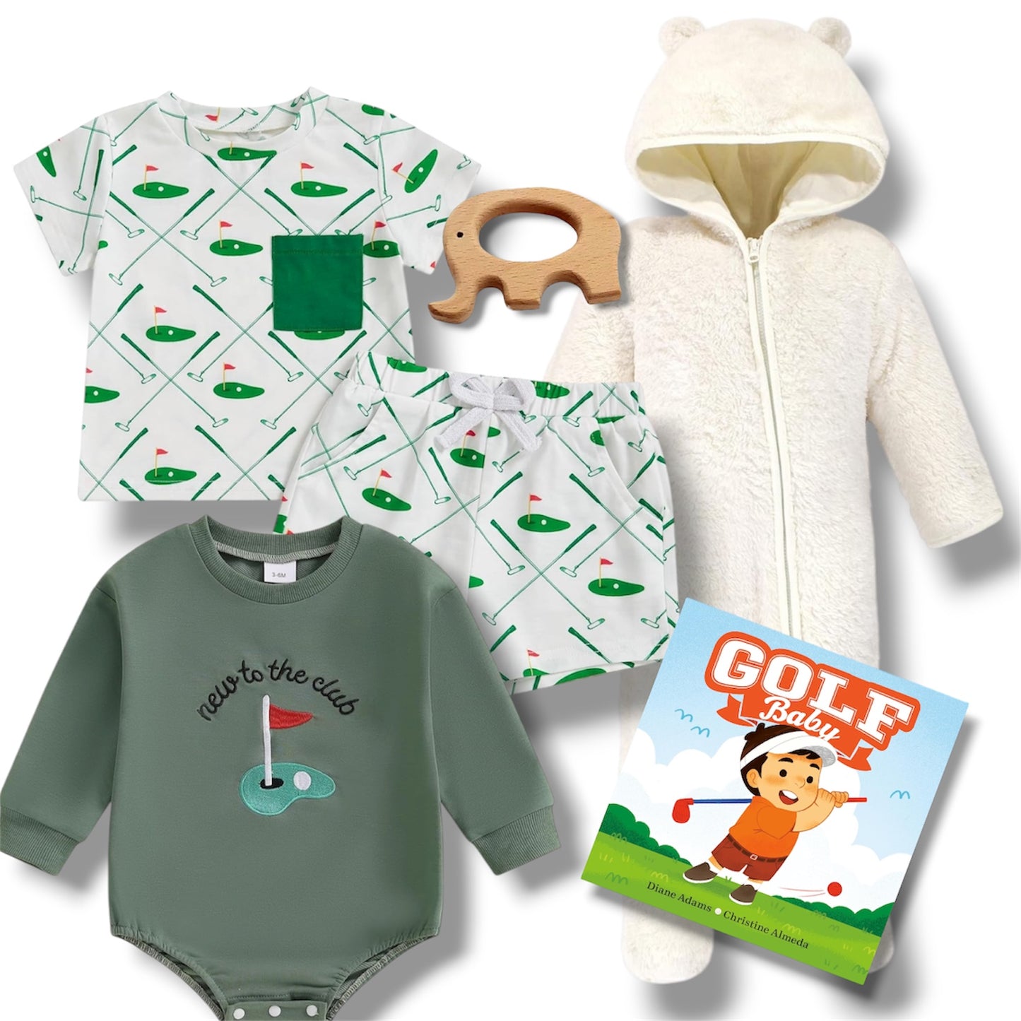 Golf Theme Baby Gift Set 3-6 Month