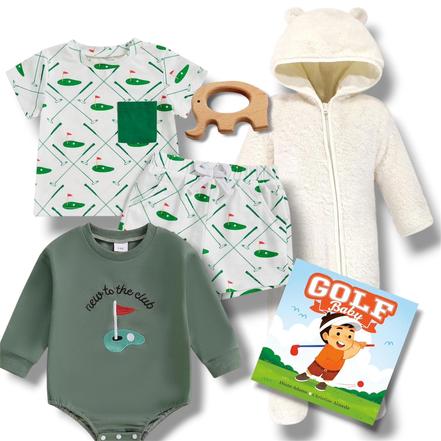 Golf Theme Baby Gift Set 3-6 Month