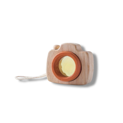 wood toy camera