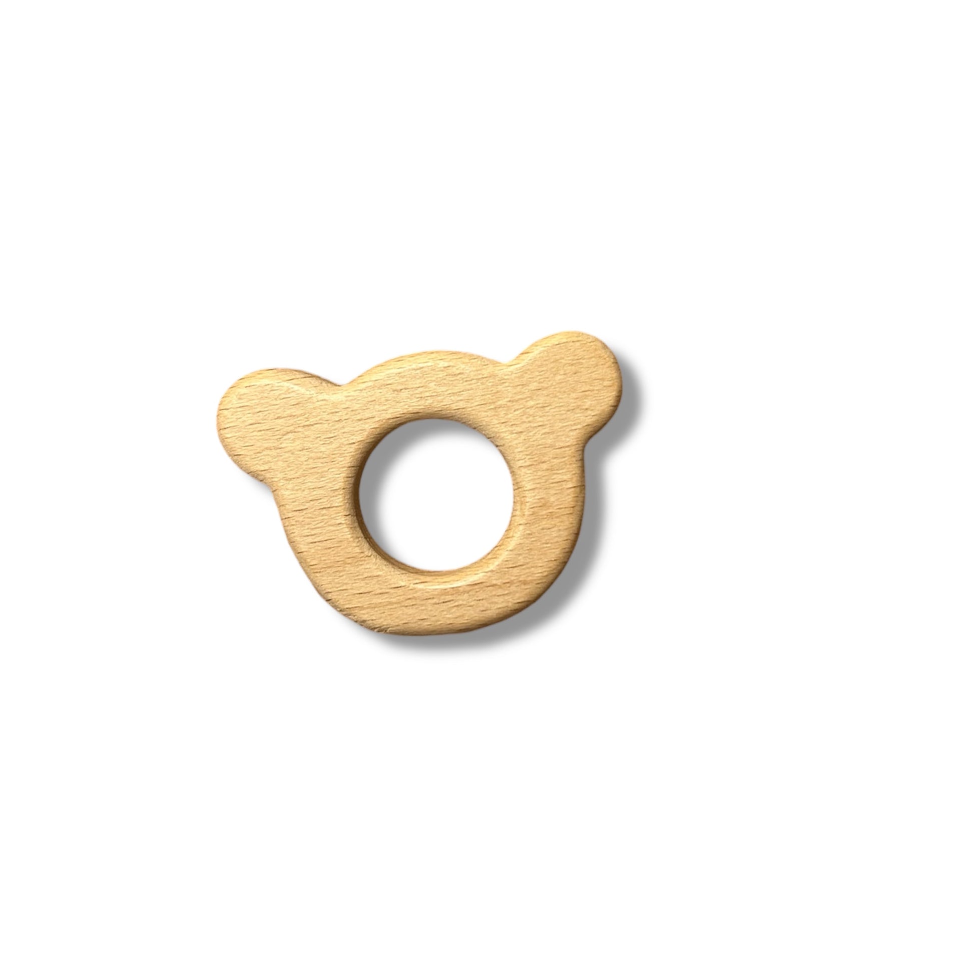 wood bear teether