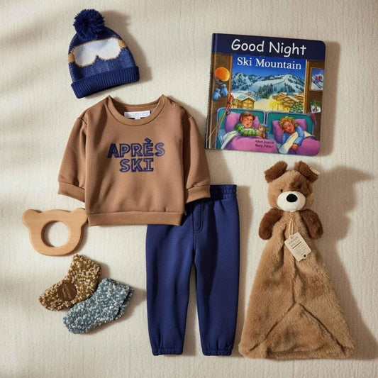 Ski Theme Baby Gift Box | Good Night Ski Mountain Book