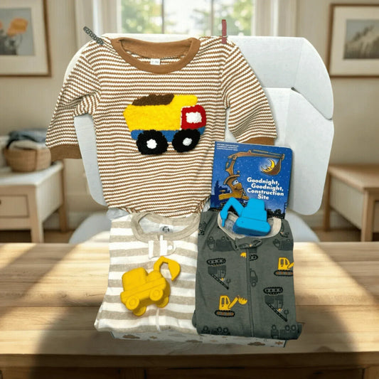 Construction Theme Baby Gift Set