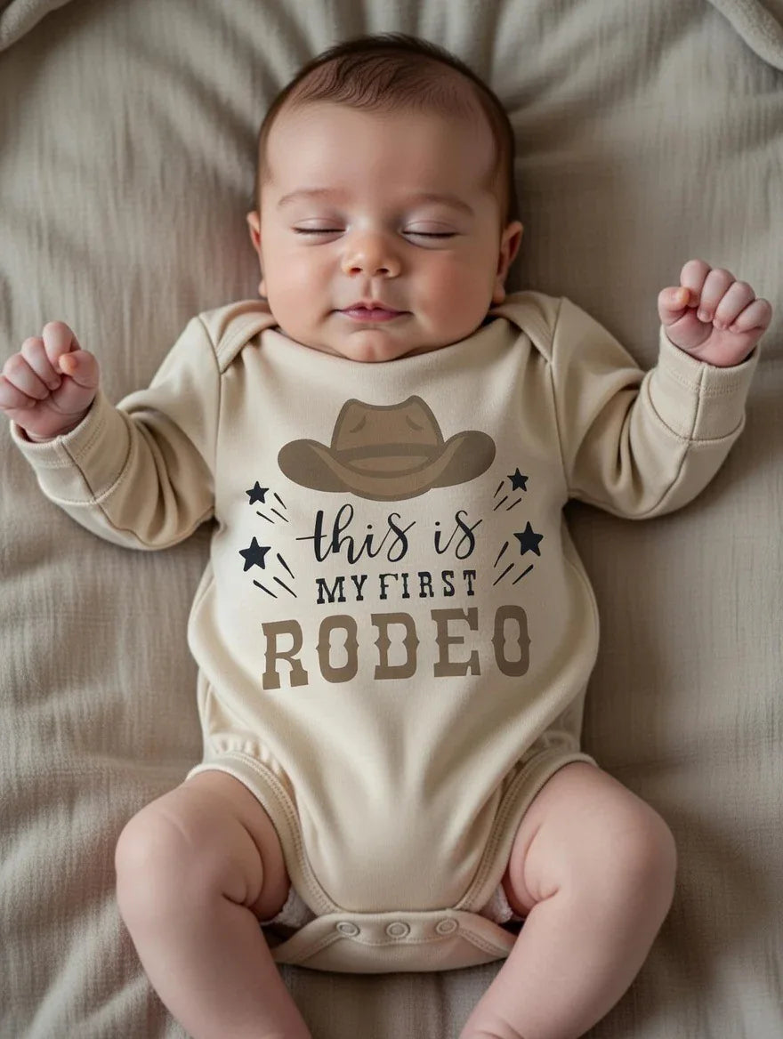 First Rodeo Baby Gift – Cowboy Baby Shower Gift Set 0-6M - Hey Baby Box