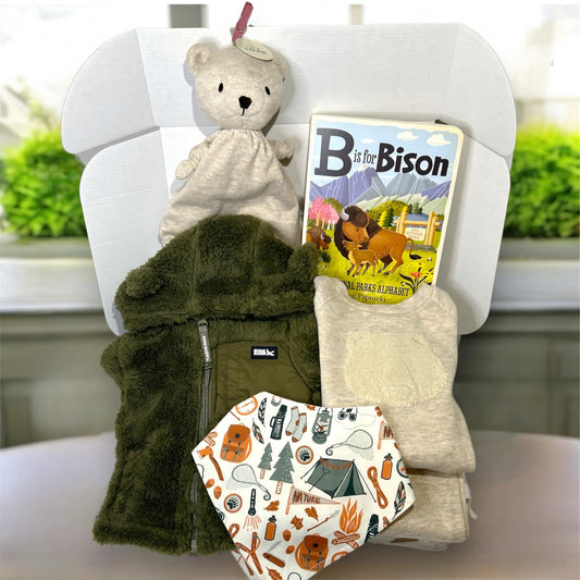 Mountain baby gift set 