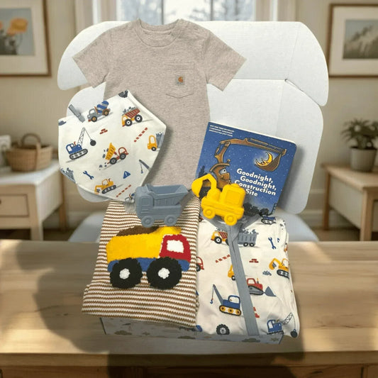 Construction Theme Baby Gift Set - Bamboo