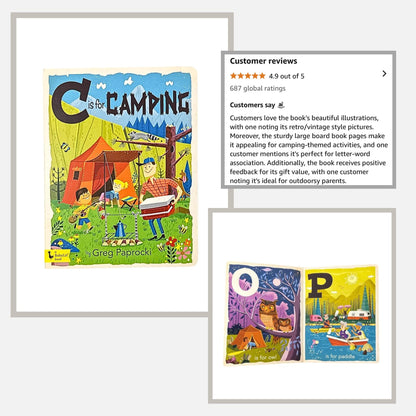 Camping New Baby Gift Box, Onesie, and Camp Footie | Jellycat Owl | Adorable Hiking Gift | Adventure Baby Personalization Available - Hey Baby Box