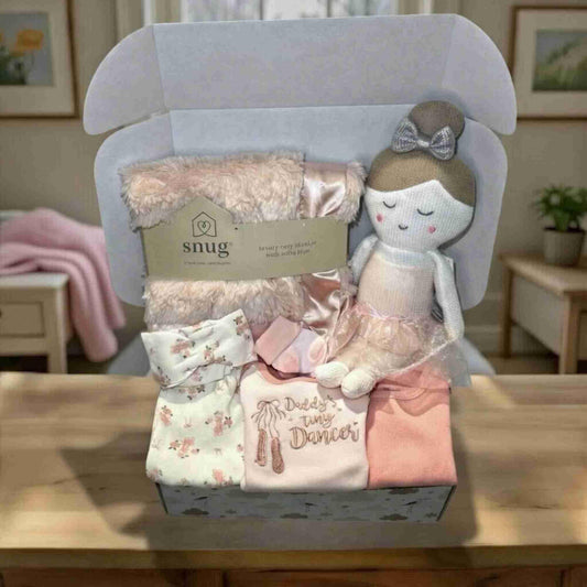 Ballerina Baby Gift Set – Girl Ballerina Gift Box 0-3M