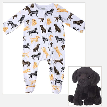 Dog Theme Baby Gift Box with a Personal Touch - Pick your Breed - Made to Order - Personalized Baby Gift - Hey Baby Box