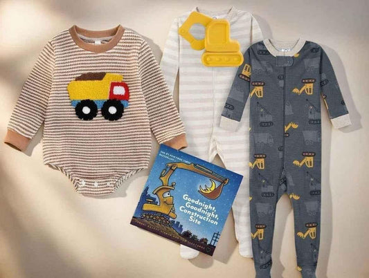 Construction Theme Baby Gift Set