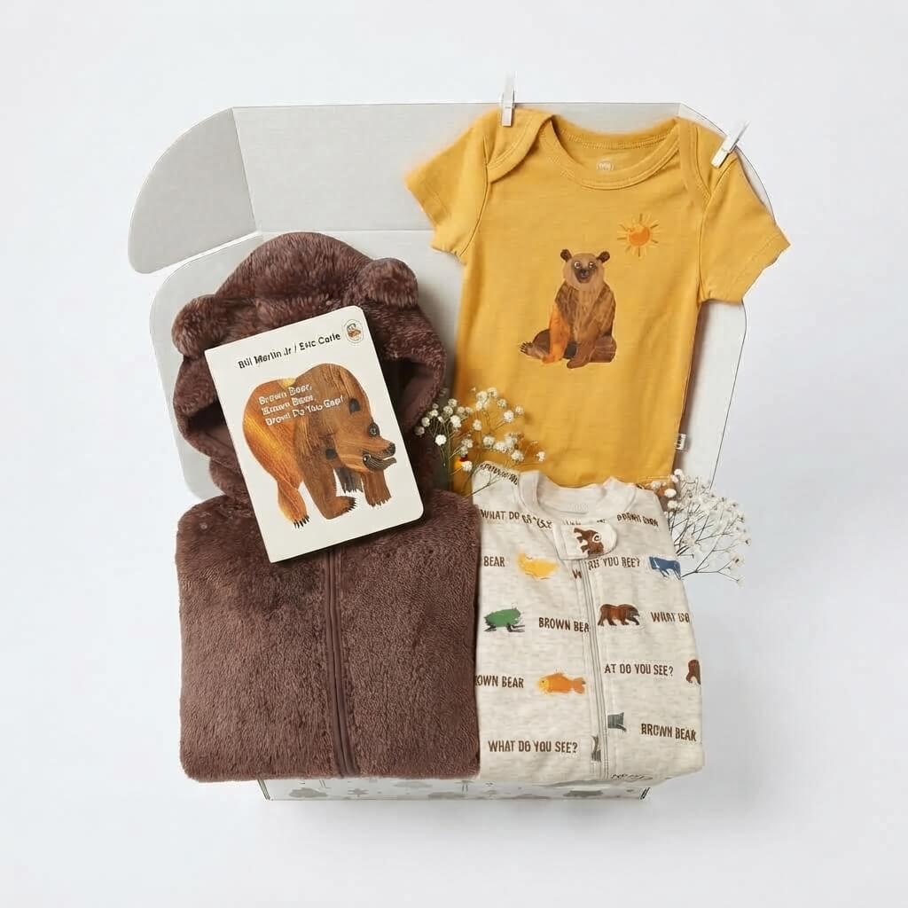 Brown Bear Baby Gift – Eric Carle Storybook Bundle with Sleepwear
