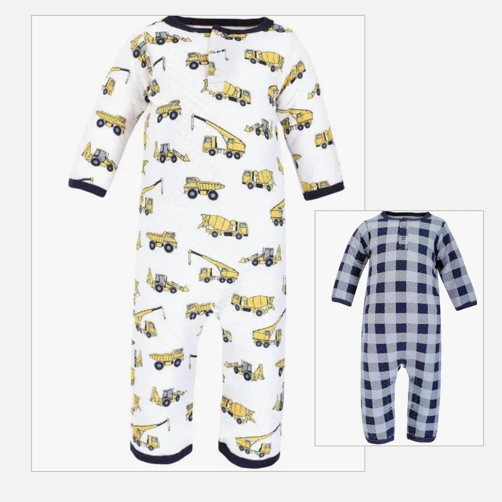 Goodnight Construction Site Book Baby Gift Box | Personalized Construction Themed Gift Box for Boys | Dump Truck Baby Shower Present - Hey Baby Box