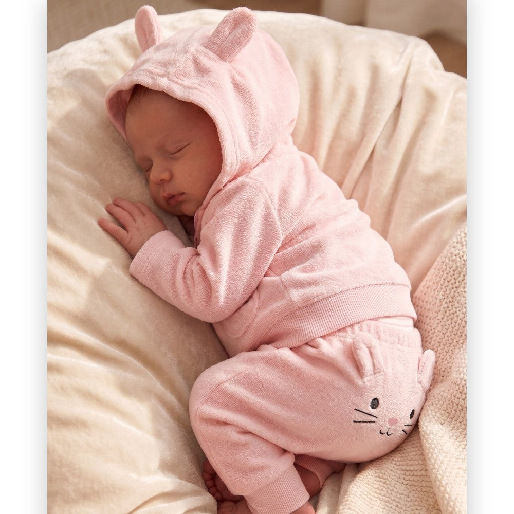 Pink Bunny Baby Girl Gift Box | 8pc Essentials Set