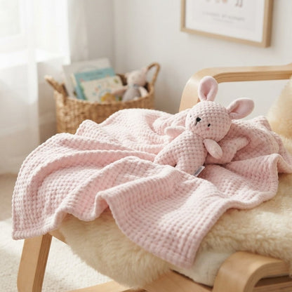 Pink Bunny Baby Girl Gift Box | 8pc Essentials Set