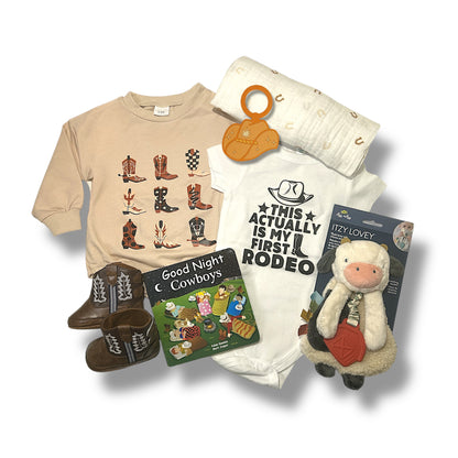 Boots and Rodeo Baby Set 3-6 Month - Hey Baby Box