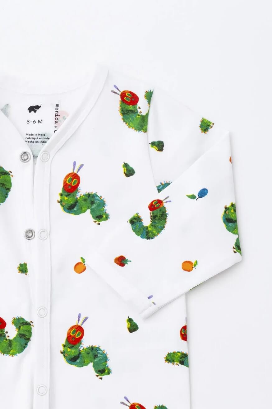 Hungry Caterpillar Baby Gift – Eric Carle Storybook Bundle with Sleepwear