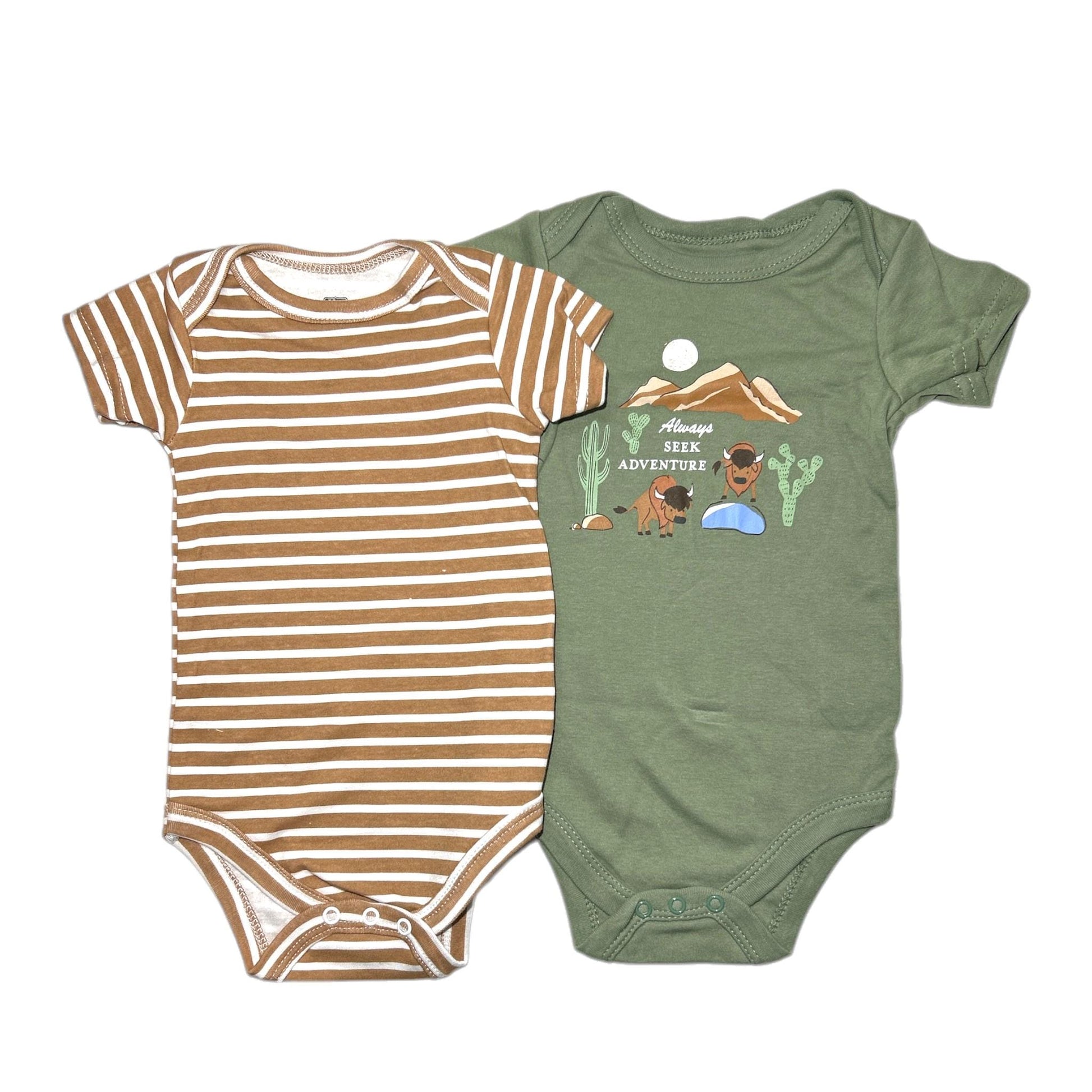 National Parks Baby Gift Set | Wilderness Onesie "Do Not Pet The Fluffy Cows" | Outdoor Baby Shower Gift | Nature Camping Hiking Bison Theme - Hey Baby Box