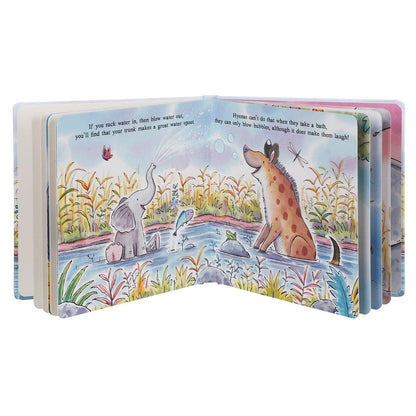Safari Dreams Elephant Baby Gift Box | Newborn Essentials & Book Set - Hey Baby Box