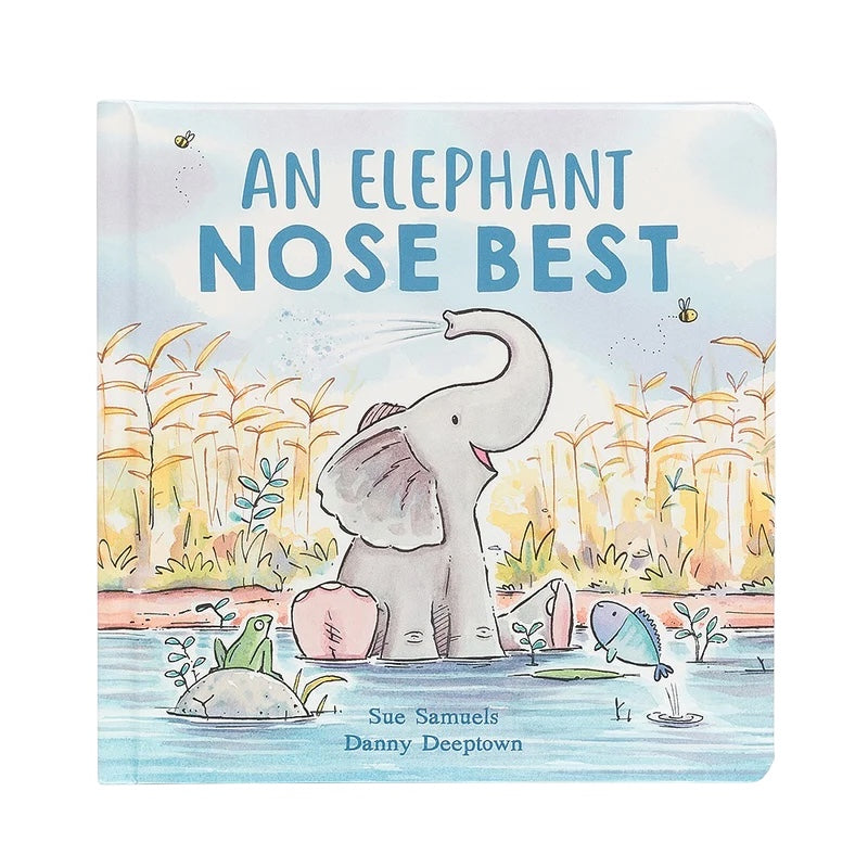 Safari Dreams Elephant Baby Gift Box | Newborn Essentials & Book Set - Hey Baby Box