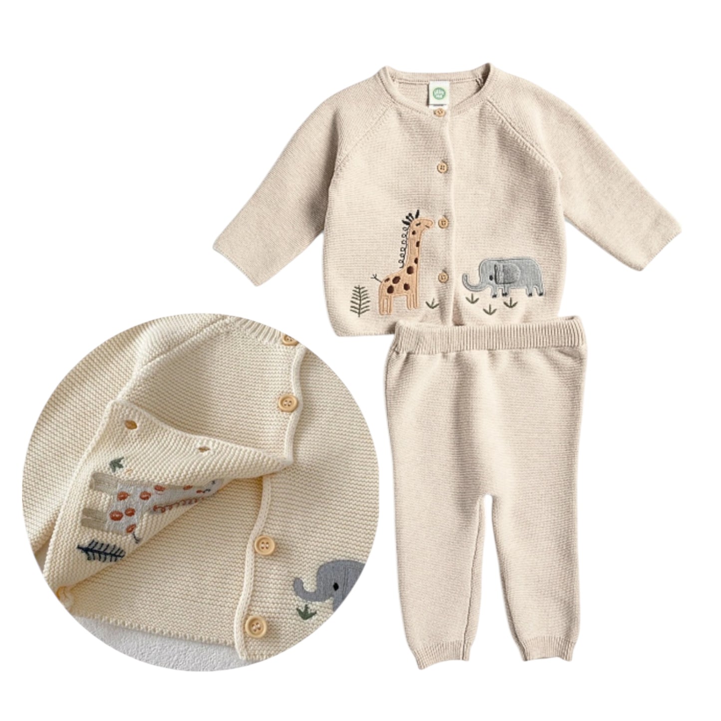 Safari Dreams Elephant Baby Gift Box | Newborn Essentials & Book Set - Hey Baby Box