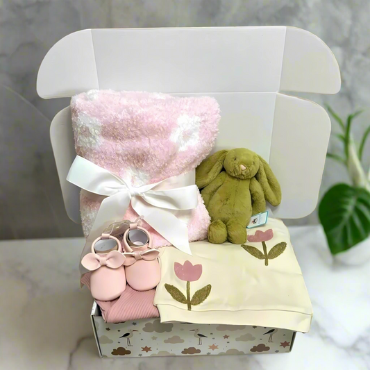 Green Bunny Baby Gift