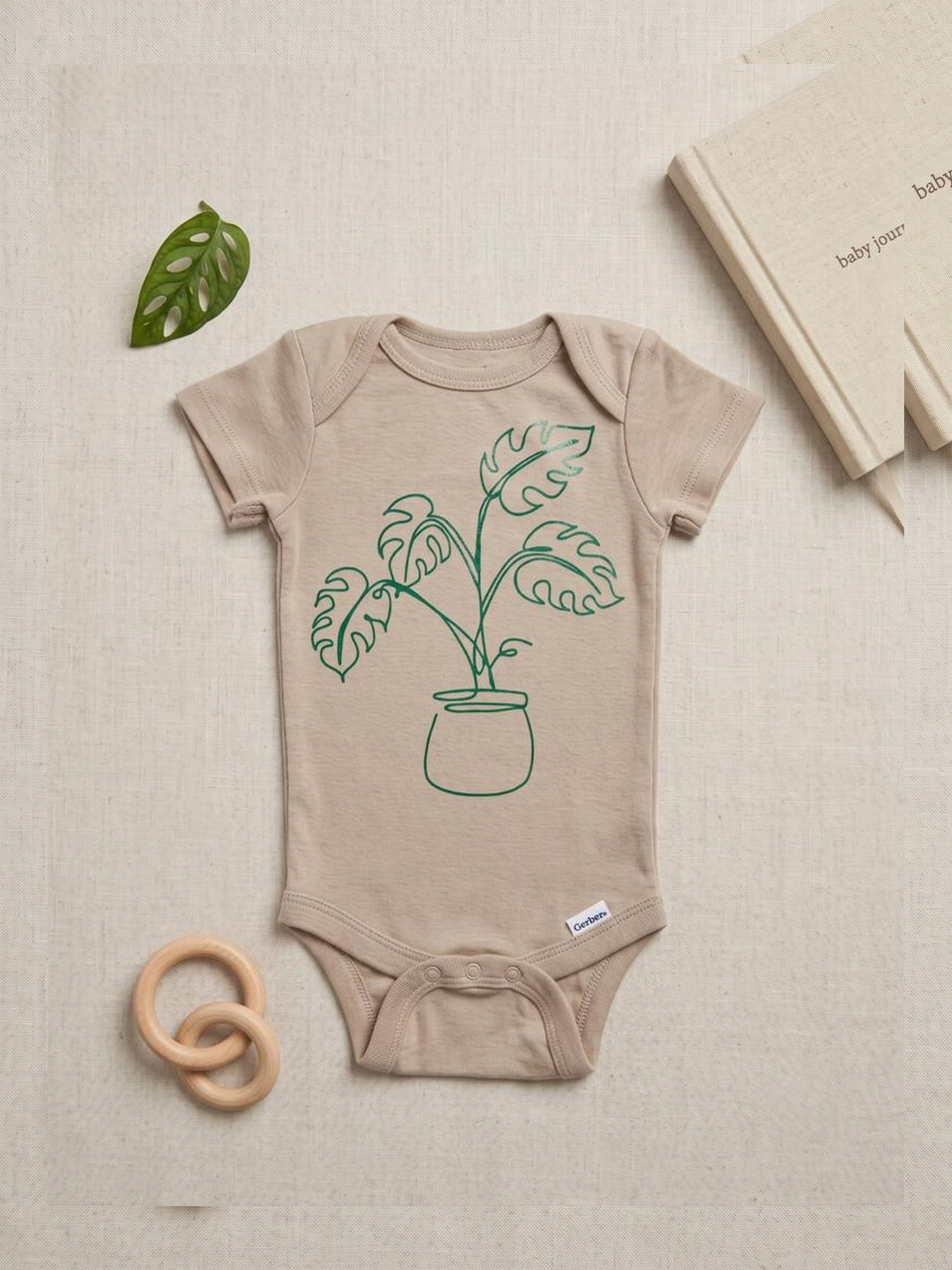 Plant Lover Baby Shower Gift Box | Little Sleepies Swaddle Set Succulents