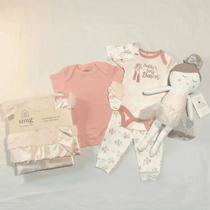 Ballerina Baby Gift Set – Girl Ballerina Gift Box 0-3M