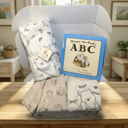 Classic Winnie the Pooh Baby Gift Set - Buzz Buzz ABC Story Book Set