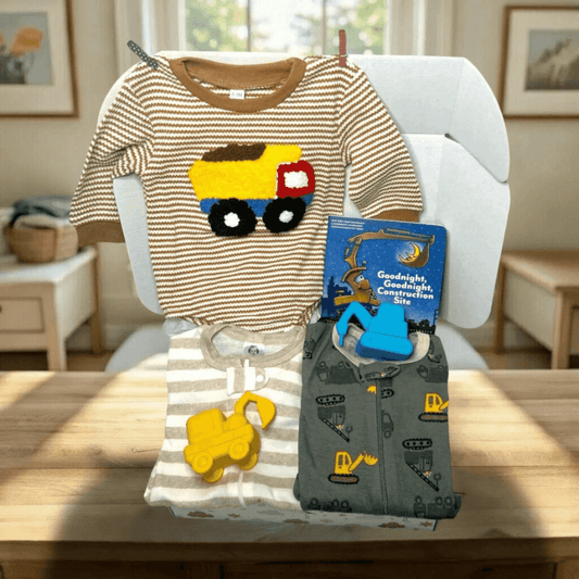 Construction Theme Baby Gift Set