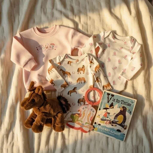 Cowgirl Baby Shower Gift Set Angel Dear 0-3 Month