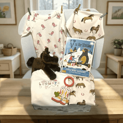 Cowgirl Baby Shower Gift Set Angel Dear 0-3 Month