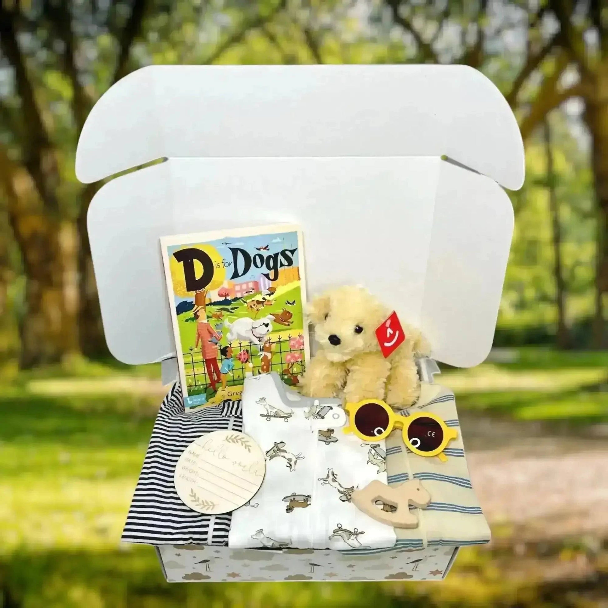 Dog Theme Baby Gift Box - Puppy Lover Newborn Gift Set