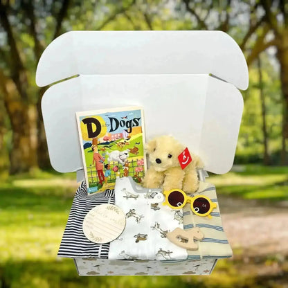 Dog Theme Baby Gift Box - Puppy Lover Newborn Gift Set