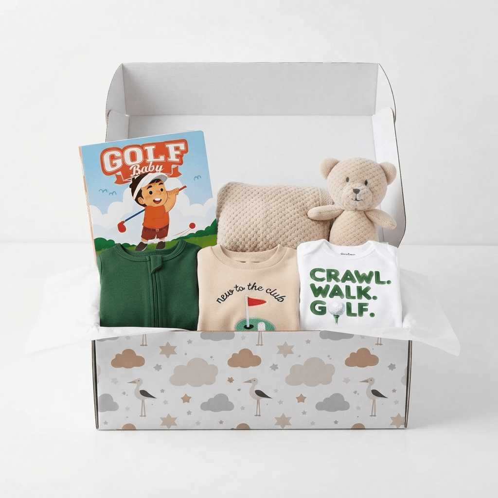 Golf Baby Gift Box | 6pc Set