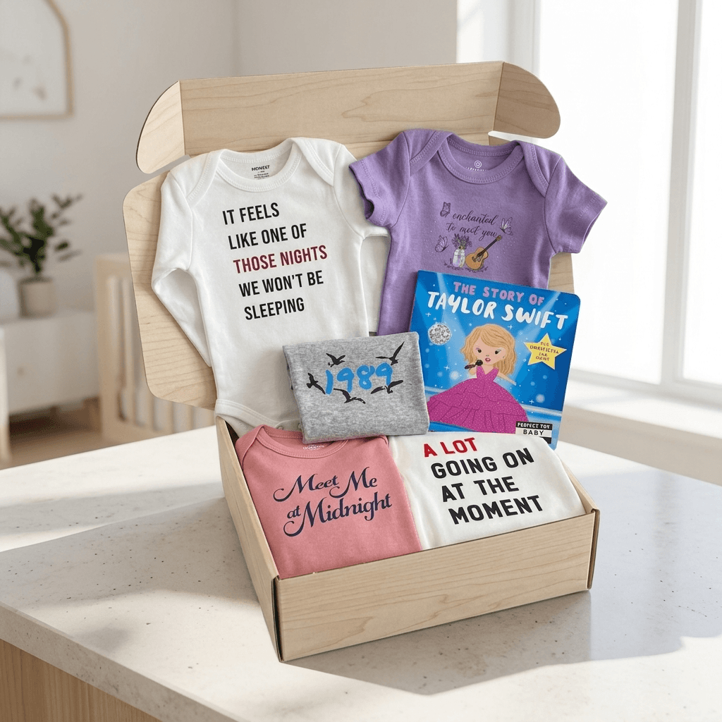 Taylor Swift Baby Shower Gift Box - 0-12M Multisize Set
