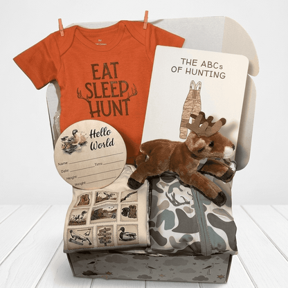 Hunting Theme Baby Gift Set | Camo Newborn Bundle