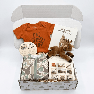 Hunting Theme Baby Gift Set | Camo Newborn Bundle