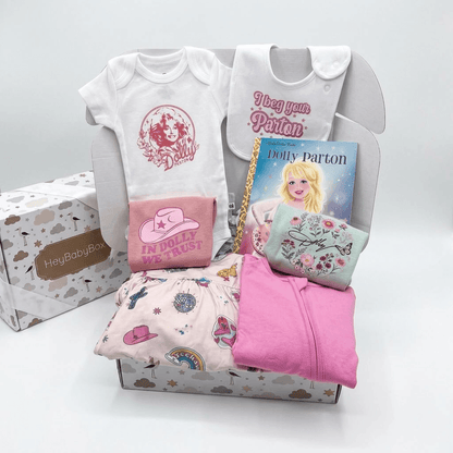 Dolly Parton Inspired Baby Gift Box – Bamboo Country Girl Gift Set 0-6M