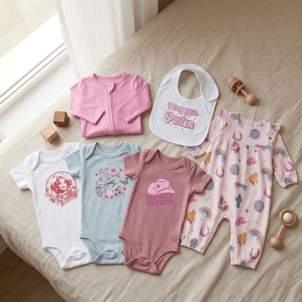 Dolly Parton Inspired Baby Gift Box – Bamboo Country Girl Gift Set 0-6M