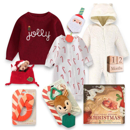 First Christmas Gift Set Baby’s 1st Christmas Gift Box 0-3M