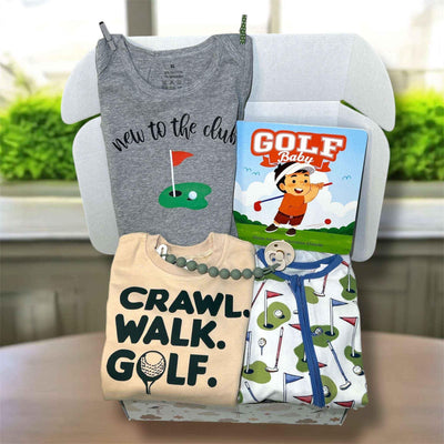 Golf Theme Baby Gift Set - Printed Footie