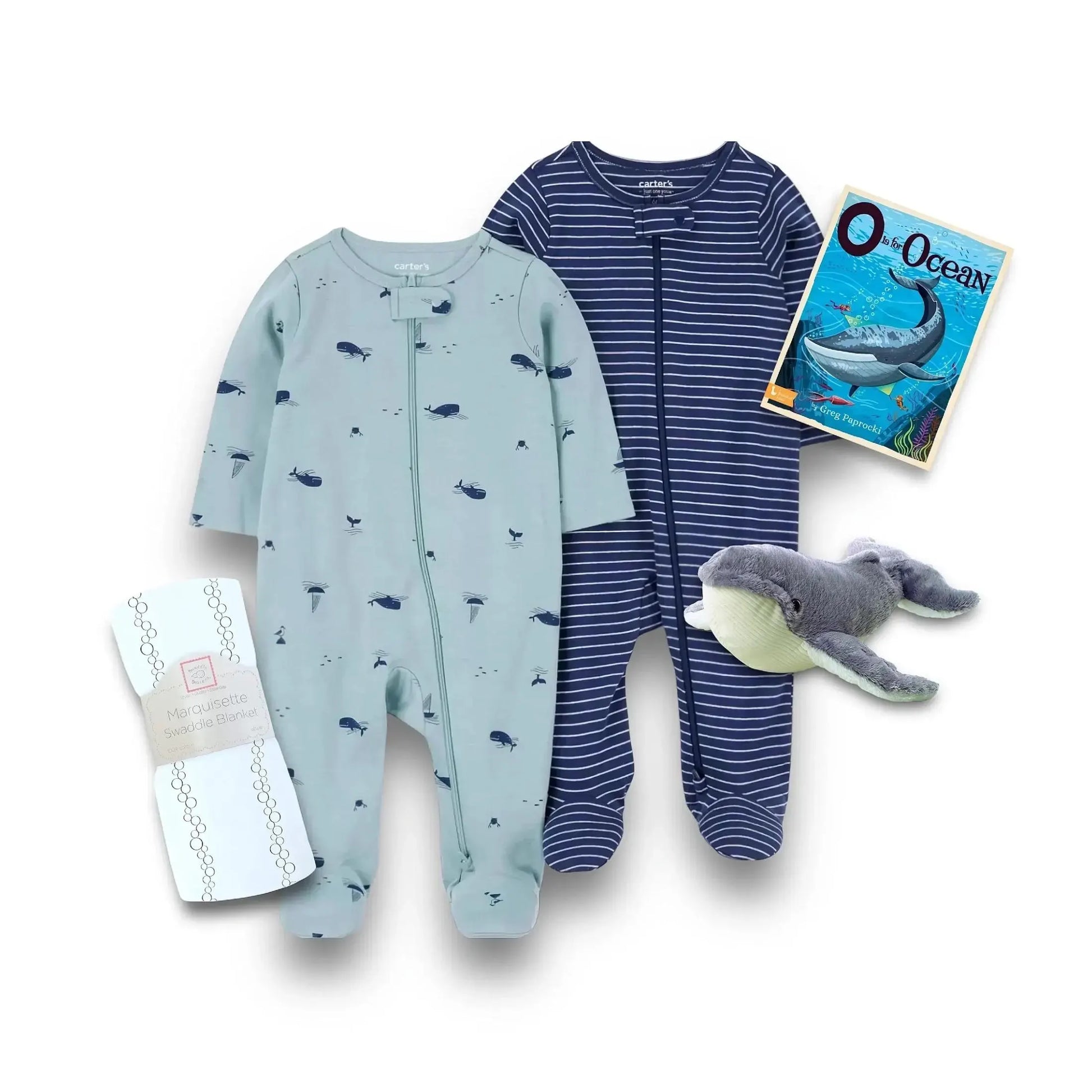 Whale Baby Gift Set