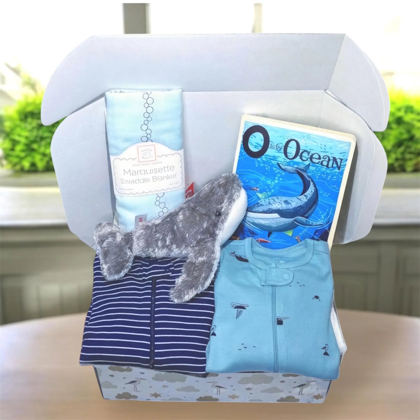 Whale Baby Gift Set