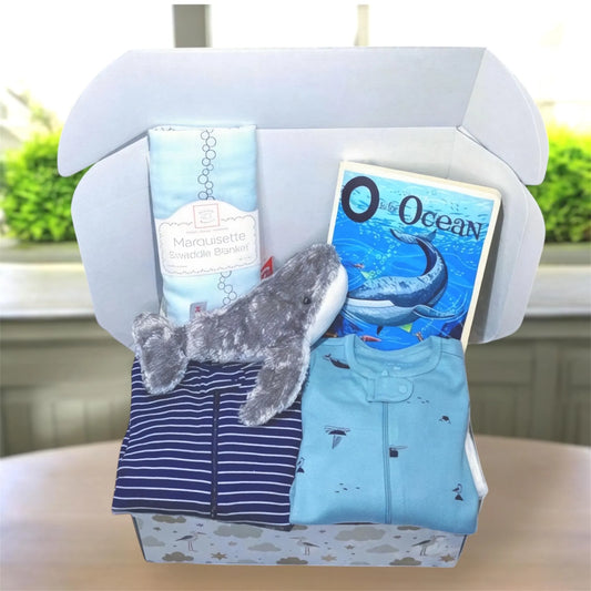 Whale Baby Gift Set