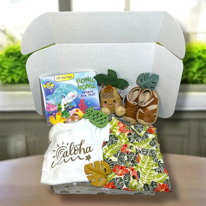 Tropical Theme Baby Gift - Aloha Hawaii - Hey Baby Box