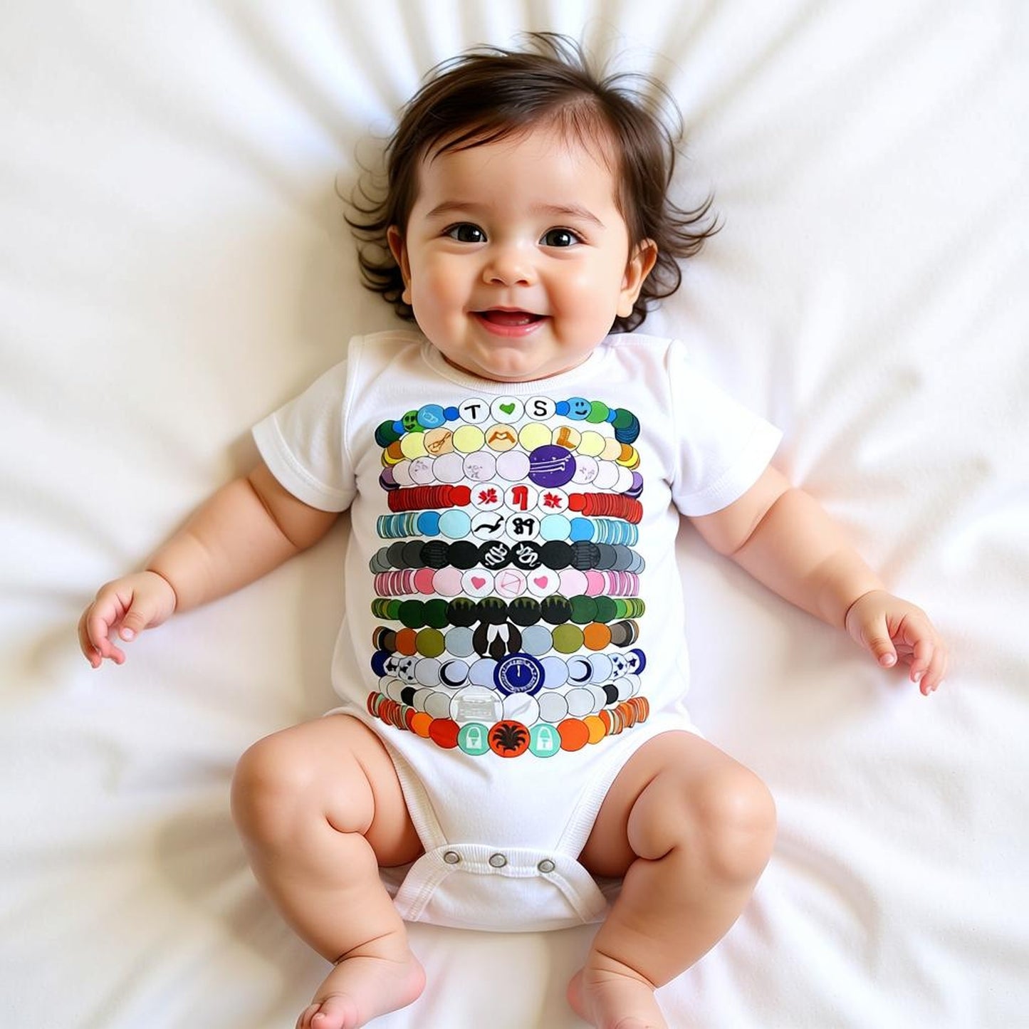 friendship bracelet onesie